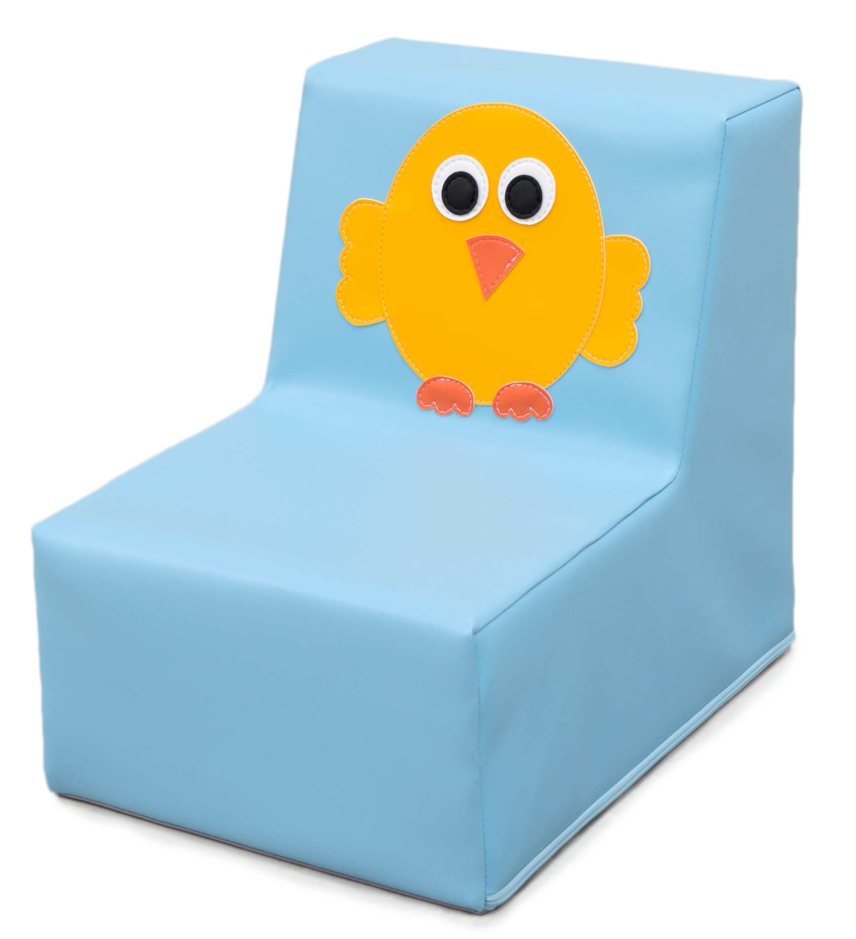 3177 - sofá individual pássaro amarelo