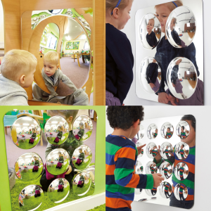 Set ogledala s kupolom - 4 kom