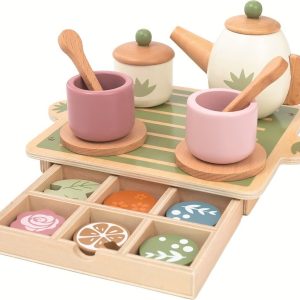 Drveni čajni set